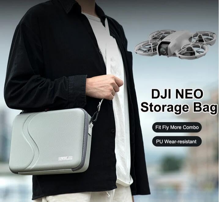 DJI Neo Drone Storage Case, Carrying Case, Waterproof Storage Bag, Portable Shoulder Bag, Travel Case for DJI Neo and Fly More Combo