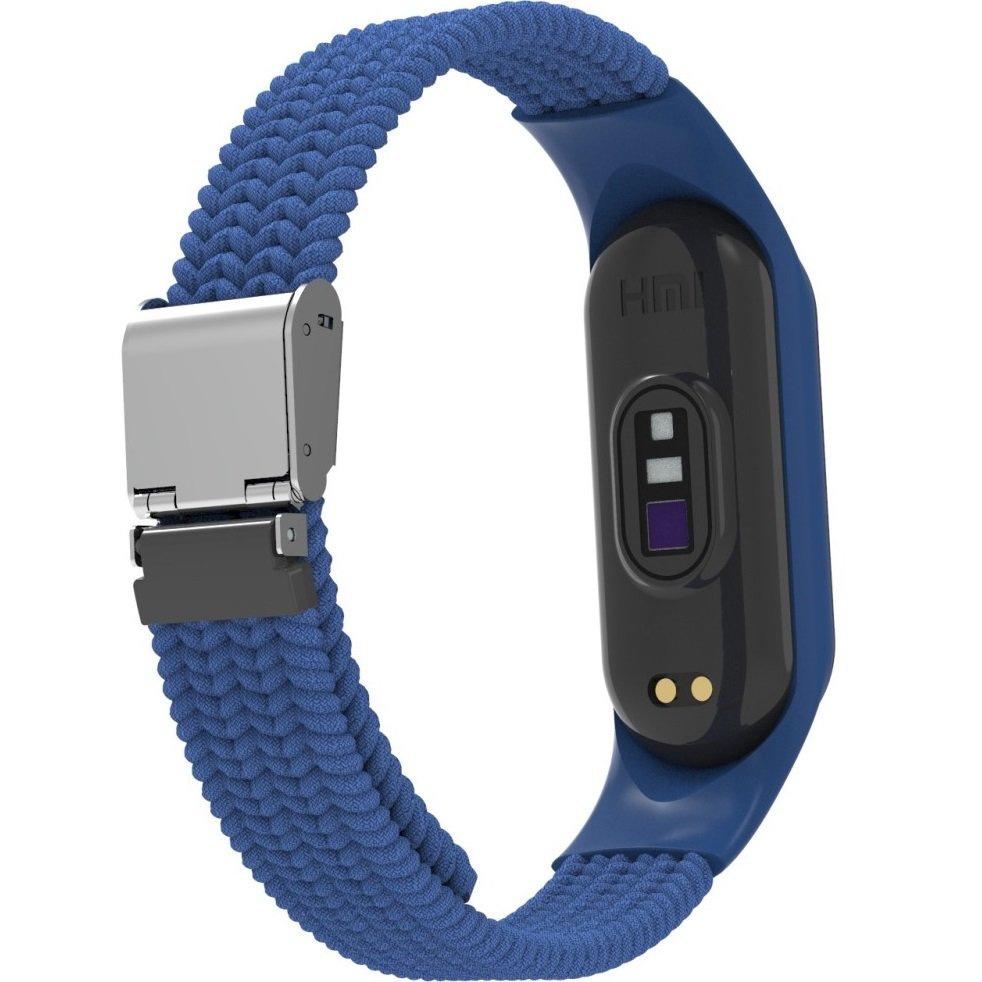 Nylon Strap for Xiaomi Mi Band 5/6/7/7 NFC, Blue