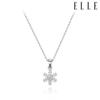 White Snowflake Necklace ELBRNN220