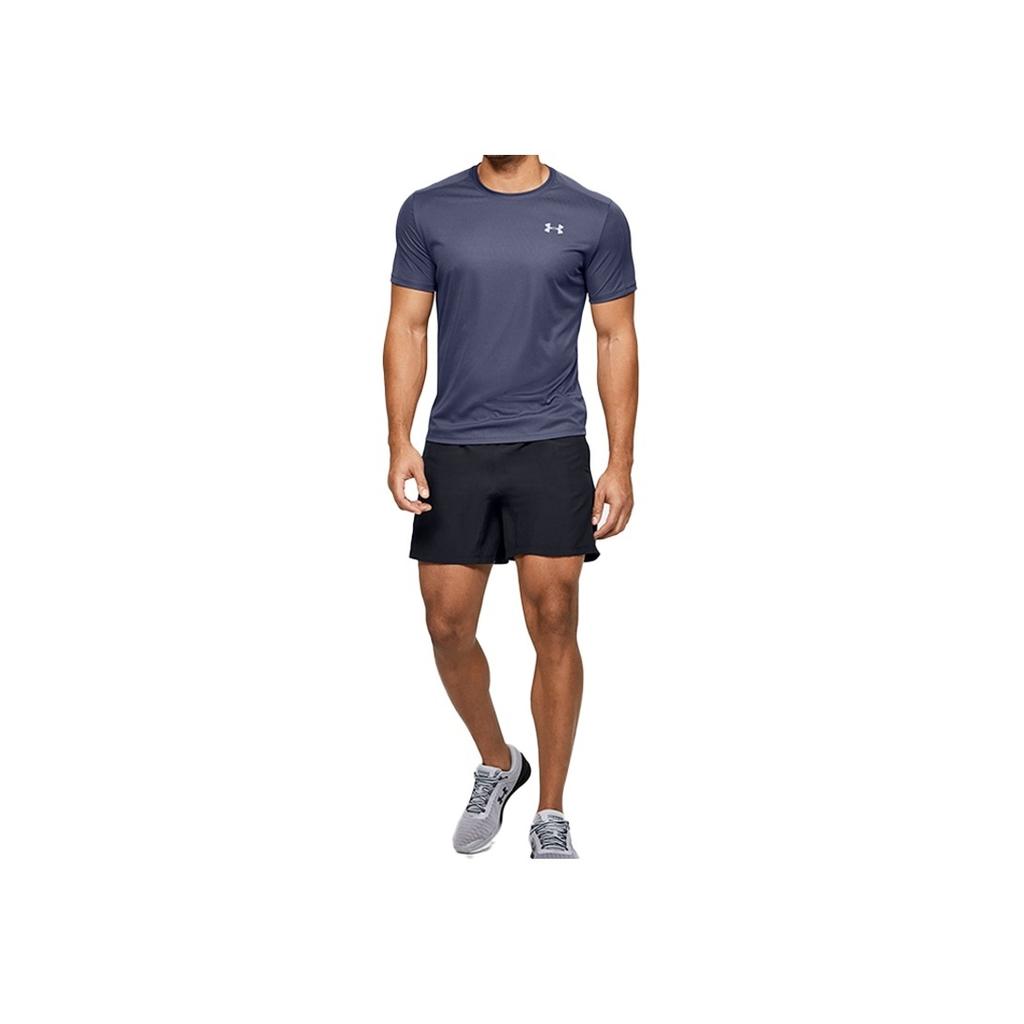 Under Armour Stride Running T-Shirt Men Tops Blue 1326564-497