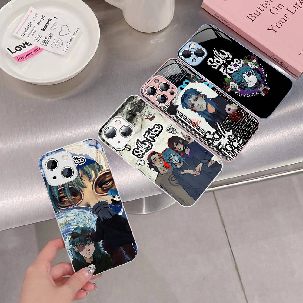 Horror S-Sally F-Face Suspense Game Tempered Glass For Iphone 14 13 12 11 Pro Mini XS MAX 14Plus X XS XR Cover