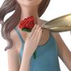 Chic Girl Sttue Decortive Sculpture Rt Cretive Crfts Resin for Tbletop Home Ccents Living
