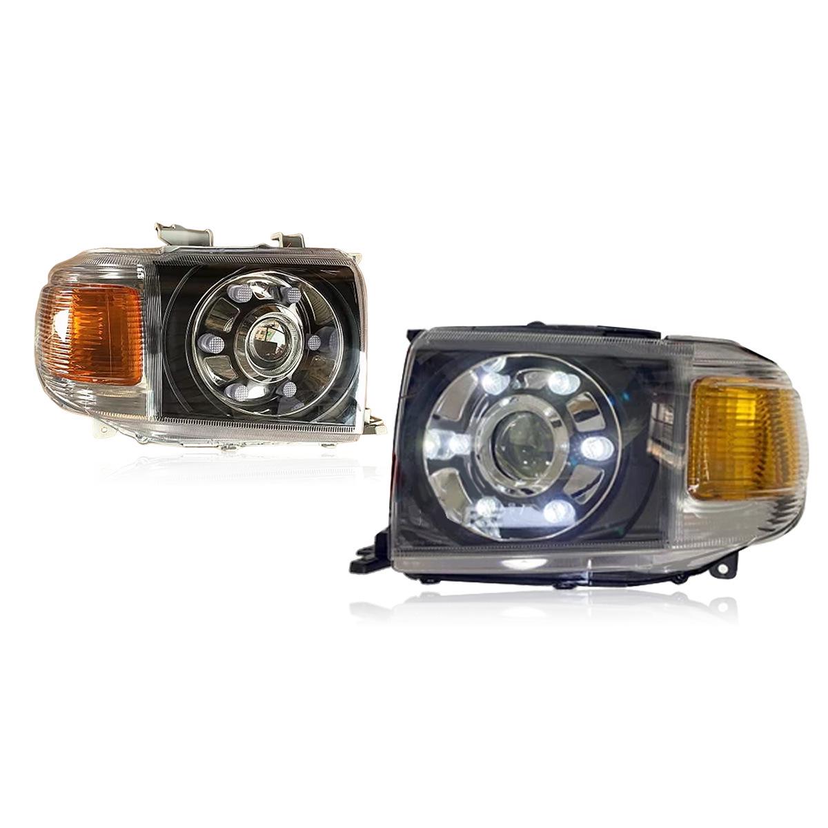 Toyota Land Cruiser LC76 LED Projector Headlights with DRL & Turn Signals