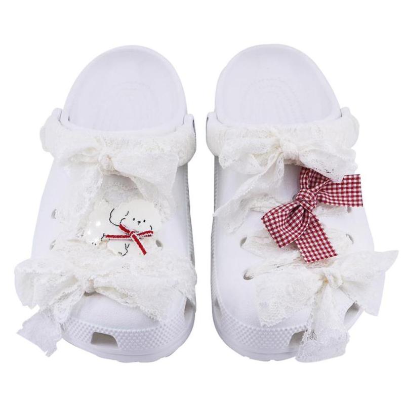 Crocs Classic Clog SDS Lace Puppy Clogs Unisex White