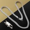 New 925 Sterling Silver Charms Necklace 5MM 16-24inch Chain High Quality For Men Woman Men Fashion Wedding Engagement Jewelry