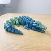 Kreative Geschenke für Freunde 3D-gedrucktes Krokodil Fidget Toy, Gelenkige Figur, Realistisches Flexibles Langlebiges Plastik-Reptil Sensorisches Schreibtischornament