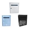 Locking Wall Mailbox Outdoor Mail Box Versatile Durable Easily Install 21.7x30x7cm Waterproof for Envelope Large Capacity