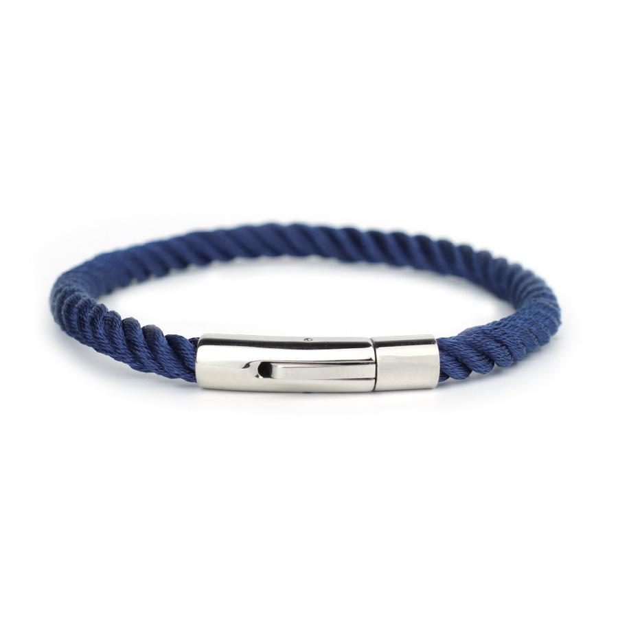 

Noter Mens Bracelet Stainless Steel Buckle Nautical Wrap Rope Braslet Bangle 5 Colors Cord Chain Braclet Perfect Gift For Him тёмно-синий