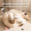 Biodegradables Cotton Cats Rolling Ball Toy Ensuring Quiet Operations For Night Entertainment And Pet Safety