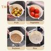 Rice Washing Sieve Convenient Durable Fine Hole Design Vegetable Fruit Washing Colander for Home Kitchen