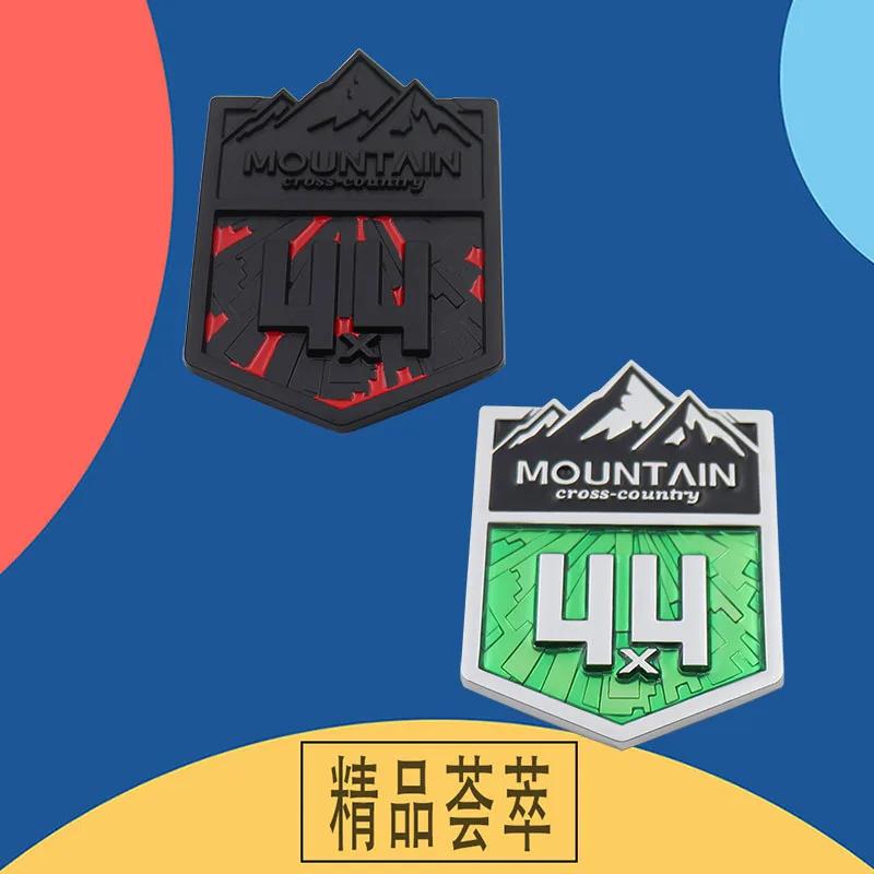 3D Car Styling 4X4 Mountain Cross Country 4WD for FJ Cruiser Car Fender Side trunk Decal Emblem Badge Sticker