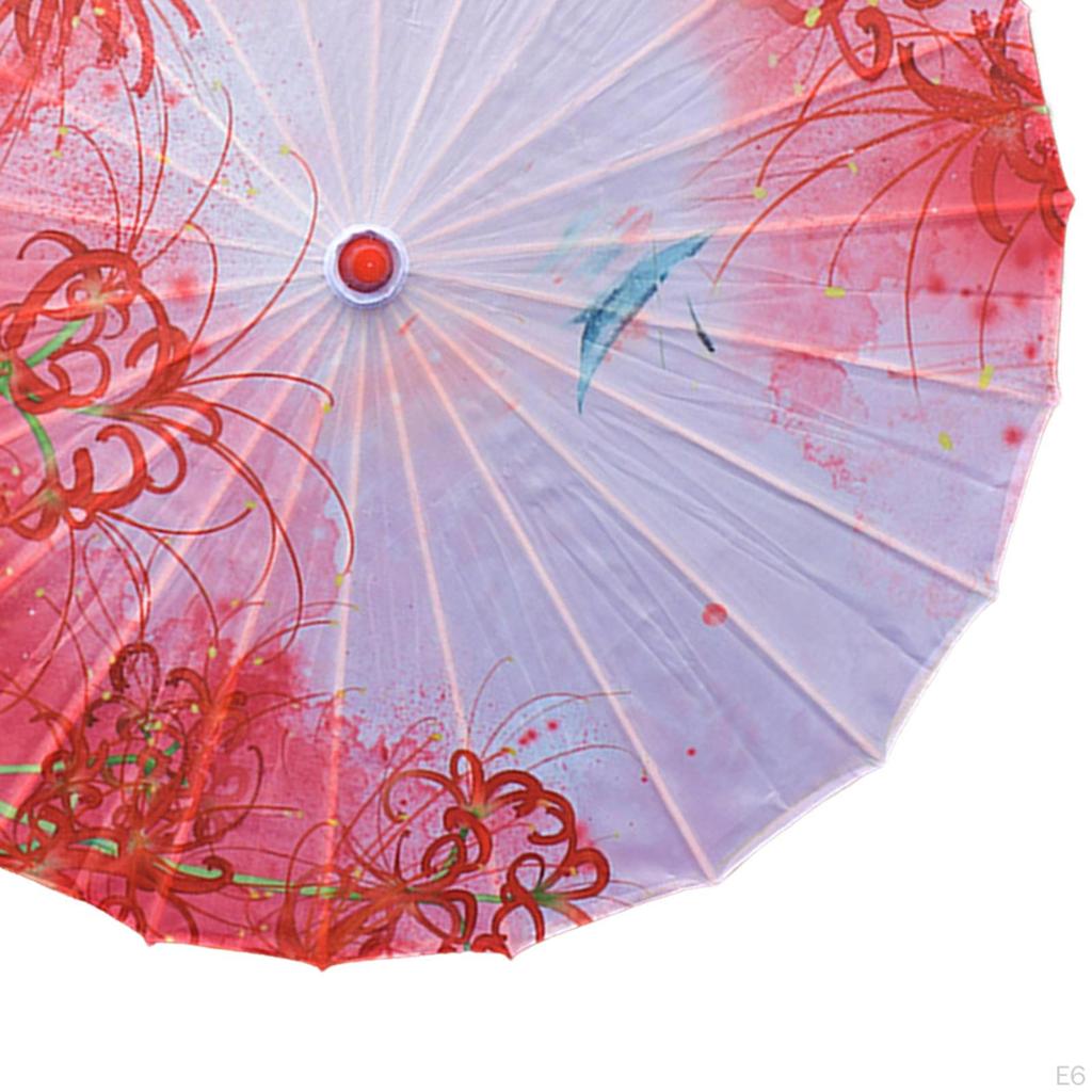 Chinese Umbrella 32 Inch Imitation Oiled Paper for Costume Performance
