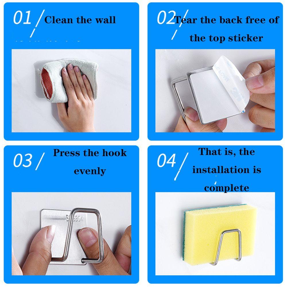 Gadget Dishwashing Brush Accessories Soap Storage Rack Sponges Holder Sink Hook Storage Holder
