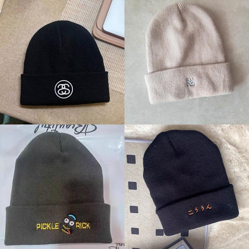 Custom Logo Winter Warm Beanie Personalized Embroidered Knitted Hat Team Stocking Skull Balaclava DIY