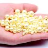 18g Perforated Imitation Pearl Beads: No Peeling/Fading - Cream Glue Hair Clip for DIY Handmade Bracelets & Small Accessories.