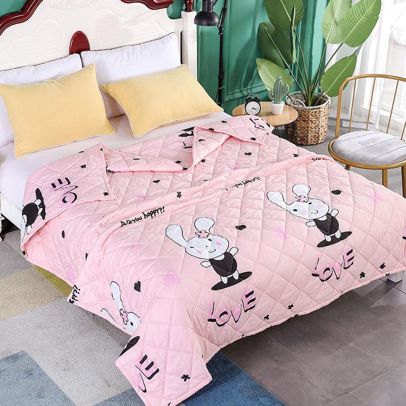 Summer Cool Air Conditioning Thin Blankets Student Dormitory Spring and Autumn Summer Bedding Machine Washable