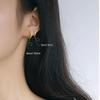 Gold, inner diameter 10mm, pair