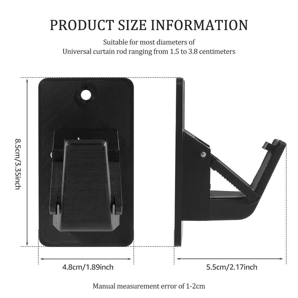 6/4 SZT. Uchwyty na karnisz Wielofunkcyjny wspornik na karnisz Uniwersalne haczyki na karnisz prysznicowy ze śrubami do łazienki, sypialni, salonu
