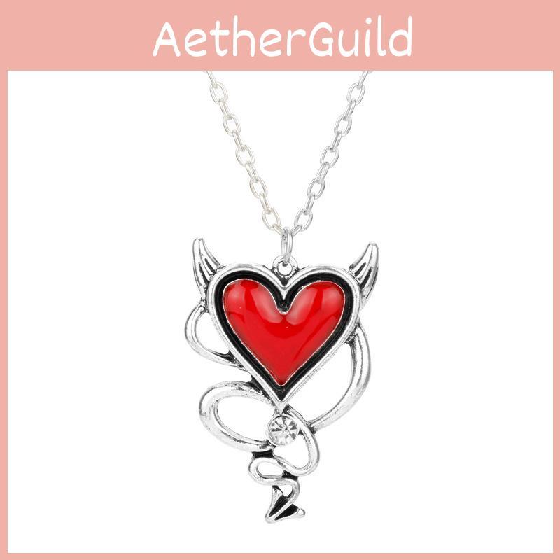 Pendant Contemporary Heart Necklace With Alloy Material For Youth And Cosplay