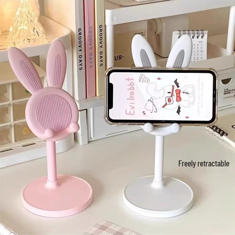 

Adjustable Little Rabbit Phone Holder for Desk & Live Streaming