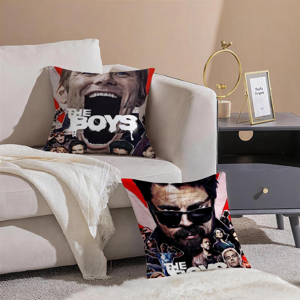 TV Show The BBoys Cushion Cover Pillowcase Short Plush Invisible zipper Room Sofa Cushion Cover