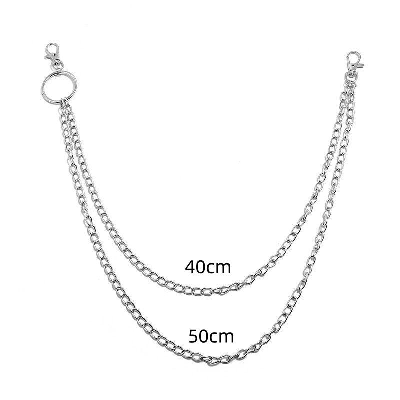 Cross-Border Hip-Hop Punk Star Pendant Tassel Metal Waist Chain