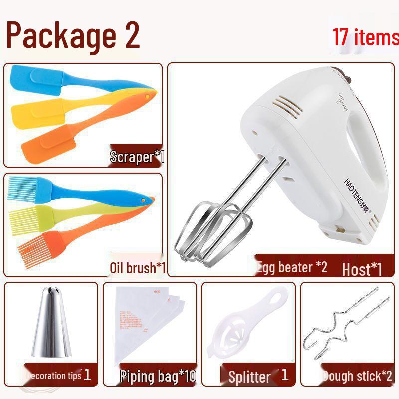 Electric Mini Handheld Egg Beater and Cream Frother for Baking