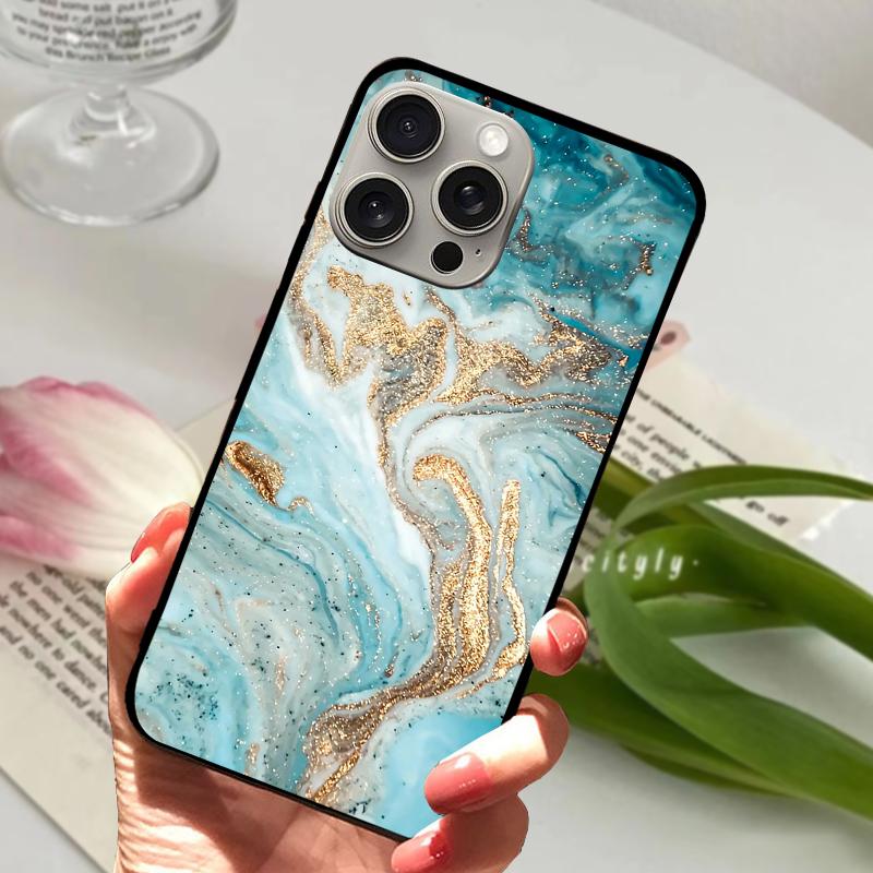 Popular Patterns For iPhone 15 Plus Case On iPhone15 Soft Silicone TPU Phone Cover For iPhone 15 Pro Max Protector Coque Funda
