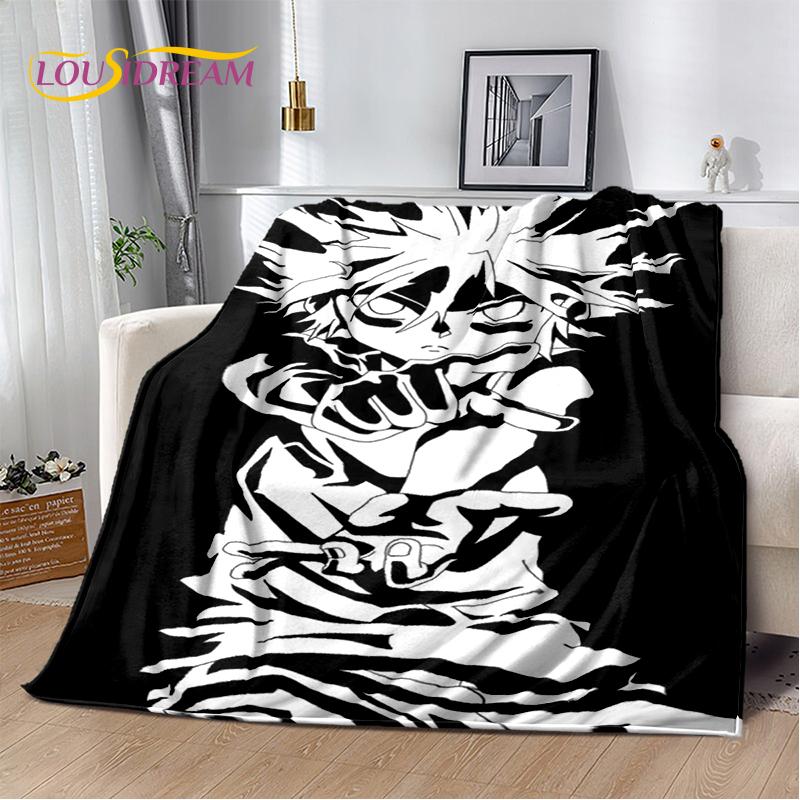 HxH Anime Hunter×Hunter Cartoon Soft Flannel Blanket for Beds Bedroom Sofa Picnic,Throw Blanket for Cover Outdoor Leisure Nap