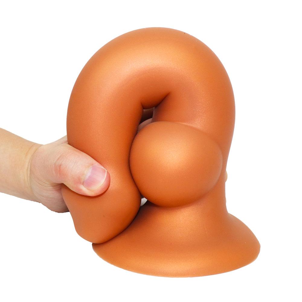 Soft Rear-entry Female Self-pleasuring Device, Anal Plug, Alternative Anal Dilator, Adult Sex Toy.