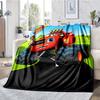 Truck Theme Printed Blanket - Perfect for Couch, Bed, Travel & Outdoor Use | Machine Washable, Cozy & Durable.