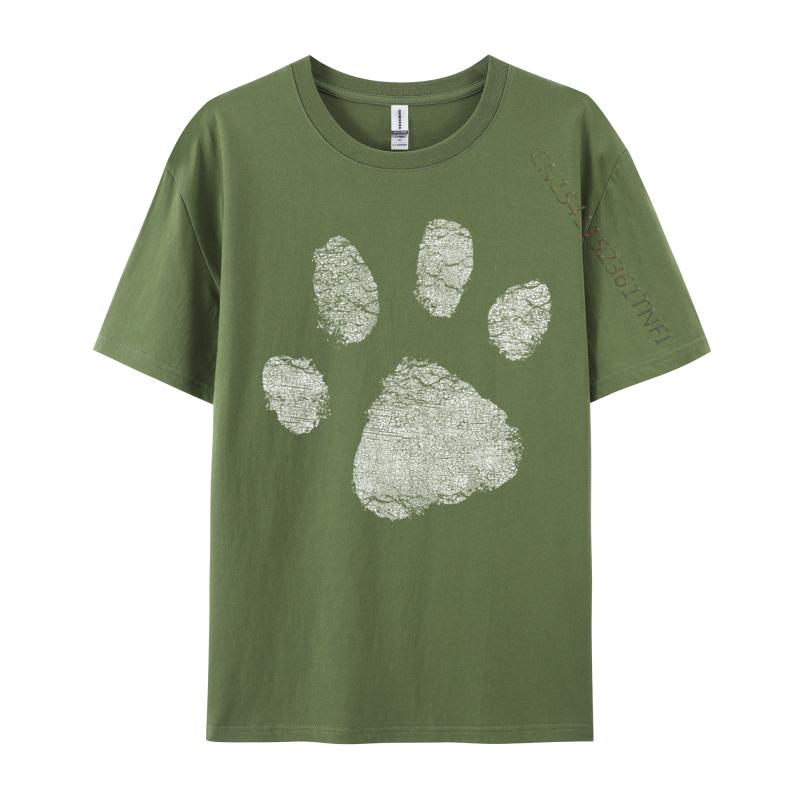 

Dog Lovers Shirt Women Men Paw Print Dog Mom T-Shirt Cotton Tops T Shirt Fashionable Men Top T-Shirts Normal Clothing 4XL