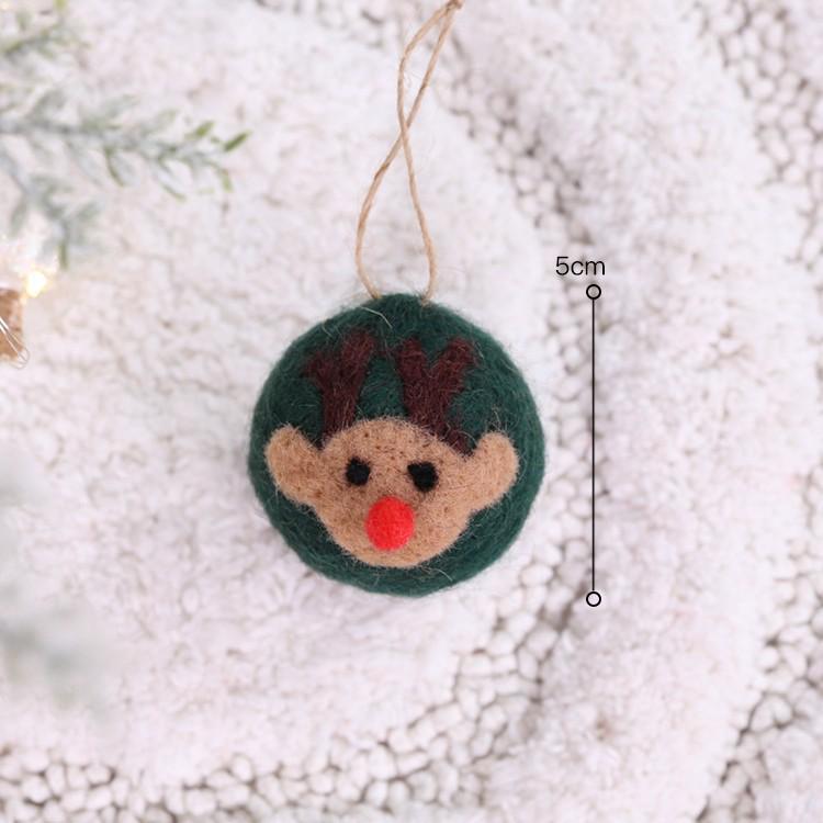 Felt Snowman and Santa DIY Christmas Tree Pendant Decorations