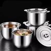 Stainless Steel Oil Container with Lid & Strainer Heavy-Duty Kitchen Lard Pot for Frying Grease Storage Filtering Rust-Proof Dishwasher Safe