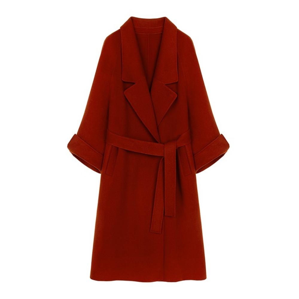 Chaqueta de lana de lana de otoño e invierno para mujer.