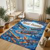 Fantasy Magic Theme Crystal Velvet Rug Personalized Custom Name Text Soft Floor Mat Home Decor