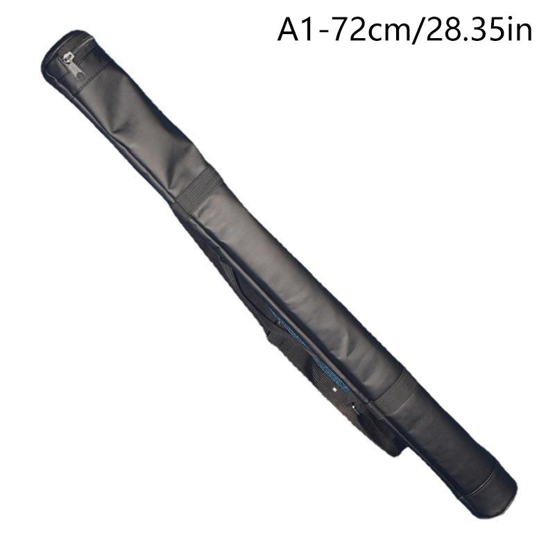 Artificial Leather Rod Box Pool Cue Storage Bag Cue Sticks Bags Foldable Adjustable Shoulder Strap Billiard Rod Sleeve