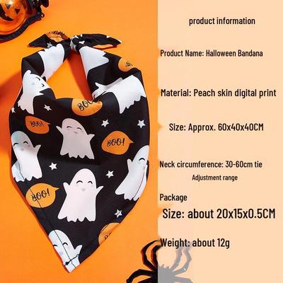 Halloween Haustier-Lätzchen & Schal für Katzen und Hunde
