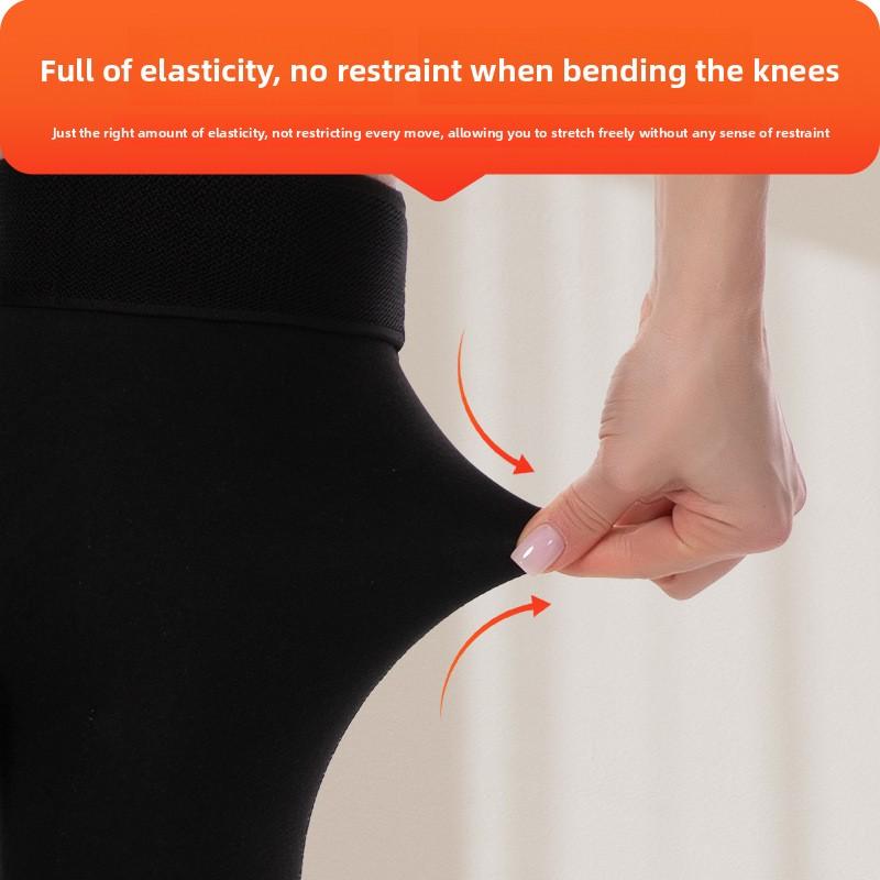 Wool and Silk De Rong Thermal Knee Pads with Heating Pockets, Extended Length to Keep Joints Warm and Protect Legs From Cold