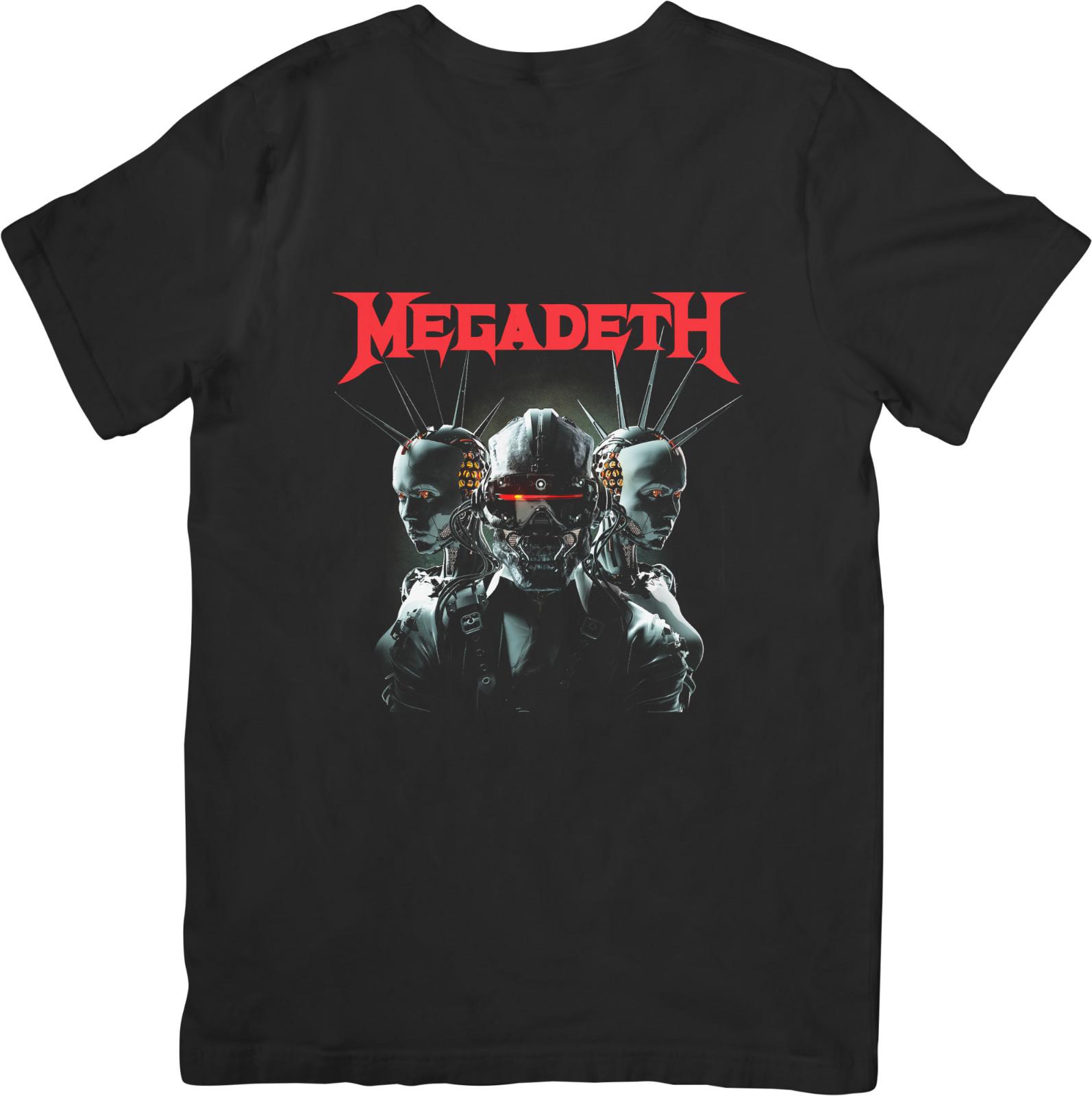

Megadeth Music Unisex Fit for Men Women Quality Cotton T-Shirt Black XL