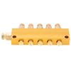Oil Distributor Adjustable Brass Lube Piston Separator Divider Valve Lubrication System1 In 6 Out