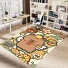 1PC Capybara Cute Extra Large Non-Slip Floor carpet, Office, family, bedroom, Studio - Large Area Rug Indoor Rugs, Vibrant Colors-A310