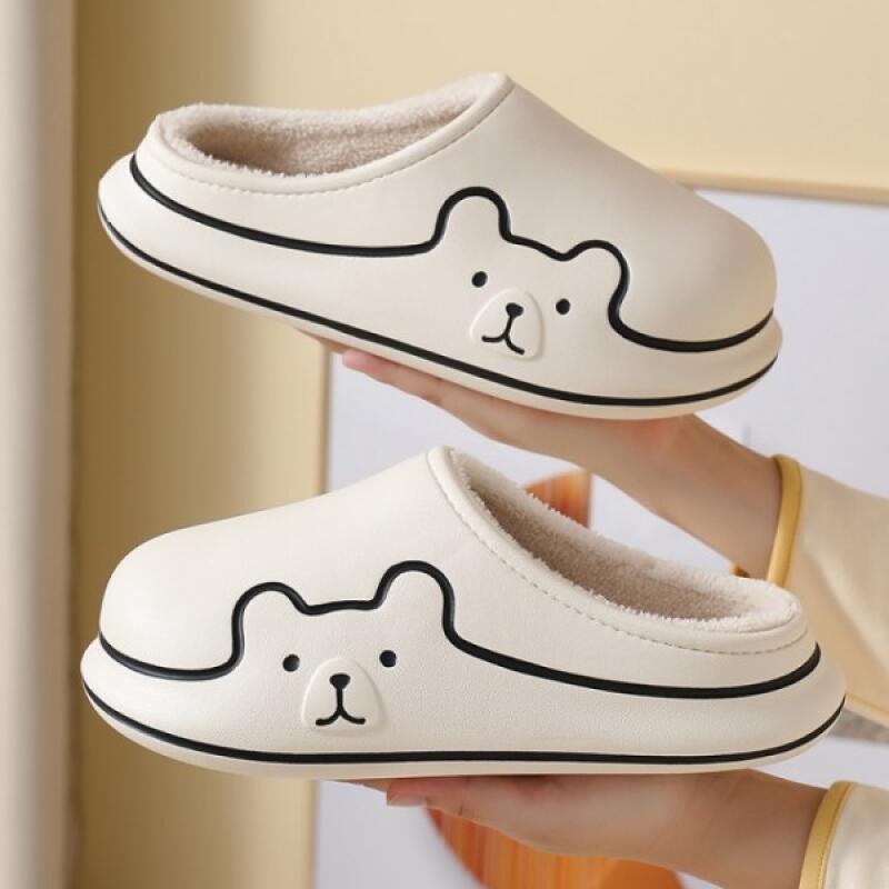 Simple Bear EVA Fur Slippers Fur Slippers Pink 38 (230-235)