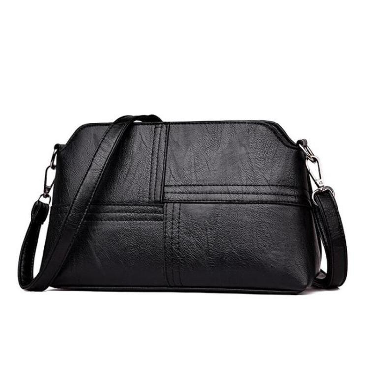 Women Small Crossbody Messenger Bag Black Red Available Multiple Pockets Lightweight