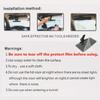 Anti glare polarized car sun visor extension, blocking stray light, reducing snow blindness and ultraviolet rays, easy to install on all vehicles