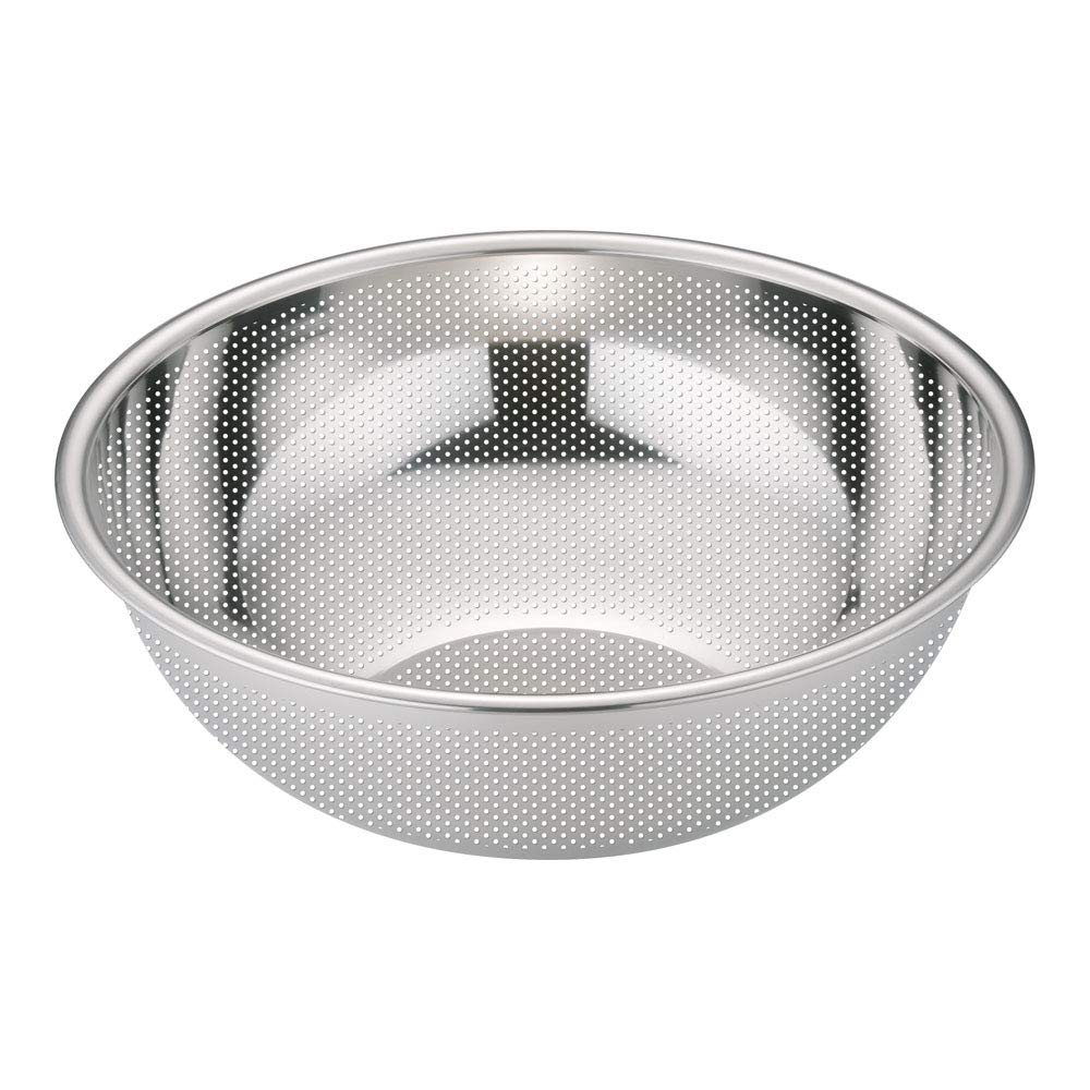 Endo Shoji Bowl, Perforated, 33cm, Silver, 18-8 Stainless Steel, APV6001