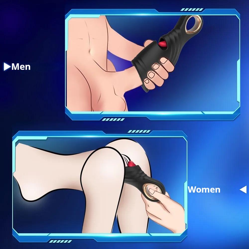 Male Glan Massager Penis Trainer Tongue Licking Vibrator Delay Stamina Trainer Oral Climax Masturbation Sex Toys for Men