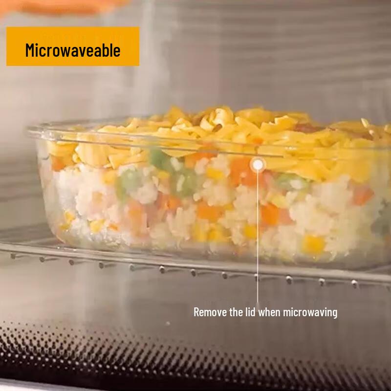 Disposable Rectangular Takeaway Containers with Lids