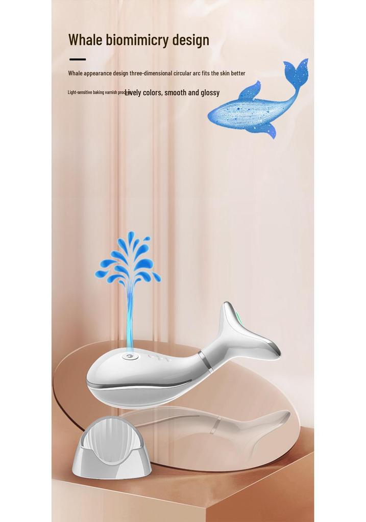 Multi-Functional Neck & Face Beauty Device with 7-Color LED, EMS Facial Import, and Massager