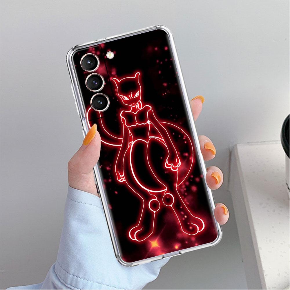 Clear Case For Samsung Galaxy S22 S20 FE S21 S10 S9 Plus Note 20 Ultra 10 Lite Transparent Phone Shell Anime Pokemon Japan